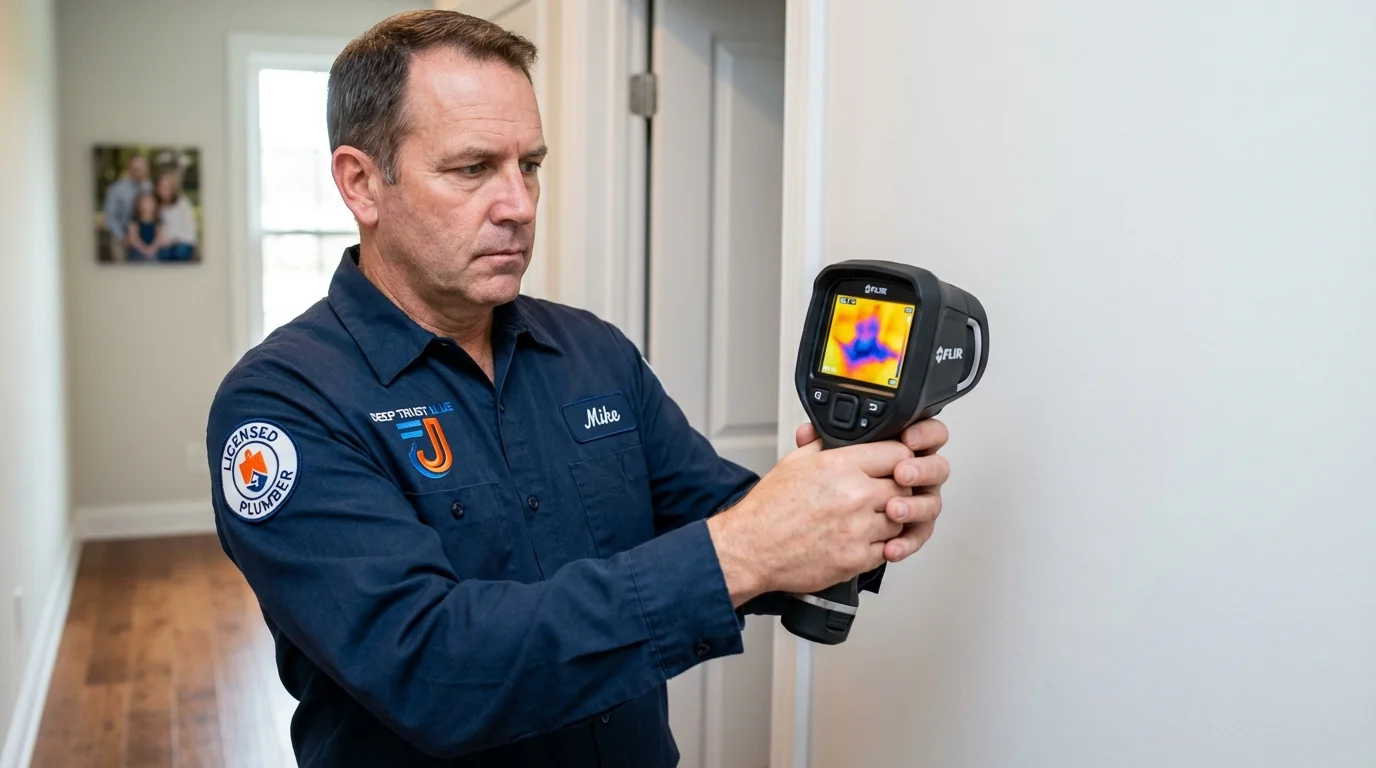 Thermal imaging leak detection by Johns Plumbing LLC in Tabor City